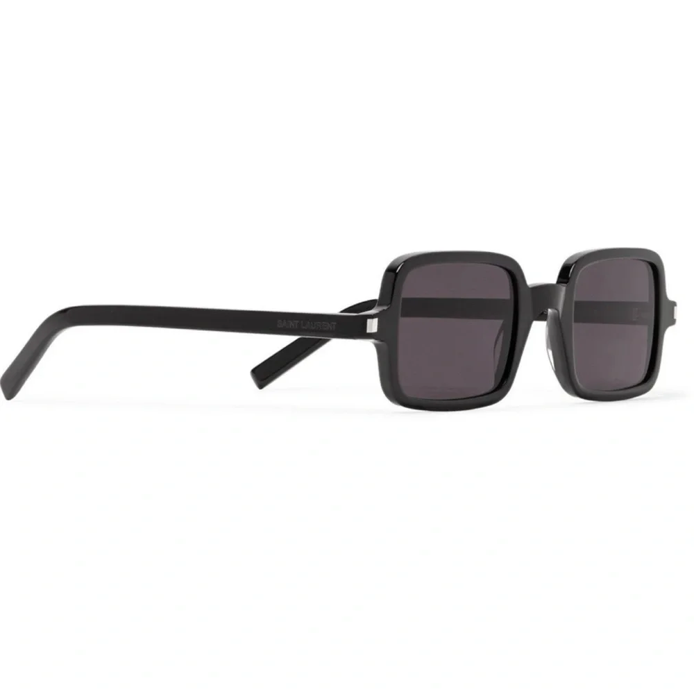 Saint Laurent Square-Frame Acetate Sunglasses Black SL 332 001 Unisex